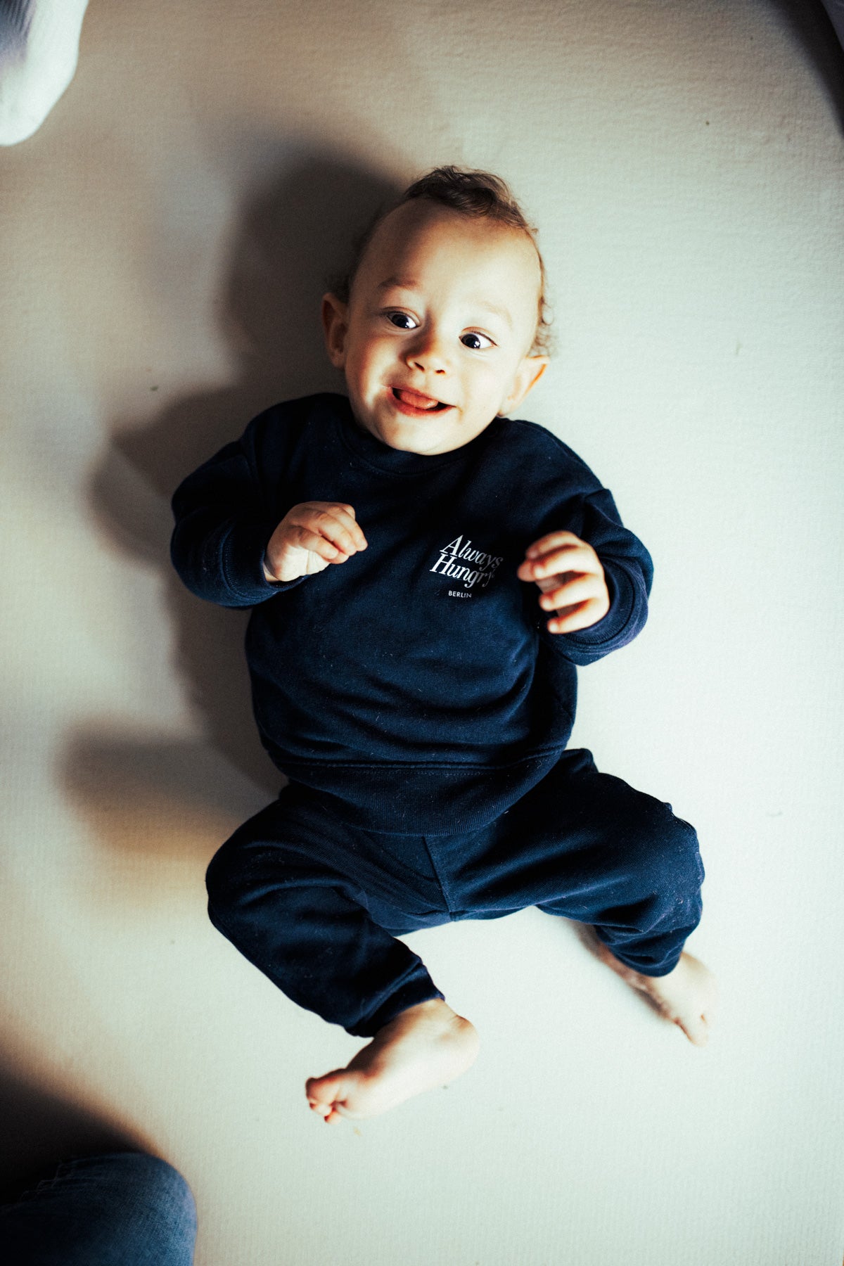 NEW - Always Hungry Baby Set - Sweatshirt and pants - Navy Blue