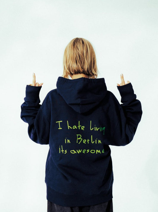 NEW – 0815b Meaningful Bullshit Hoodie Navy blue UNISEX