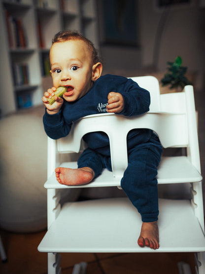 NEW - Always Hungry Baby Set - Sweatshirt and pants - Navy Blue