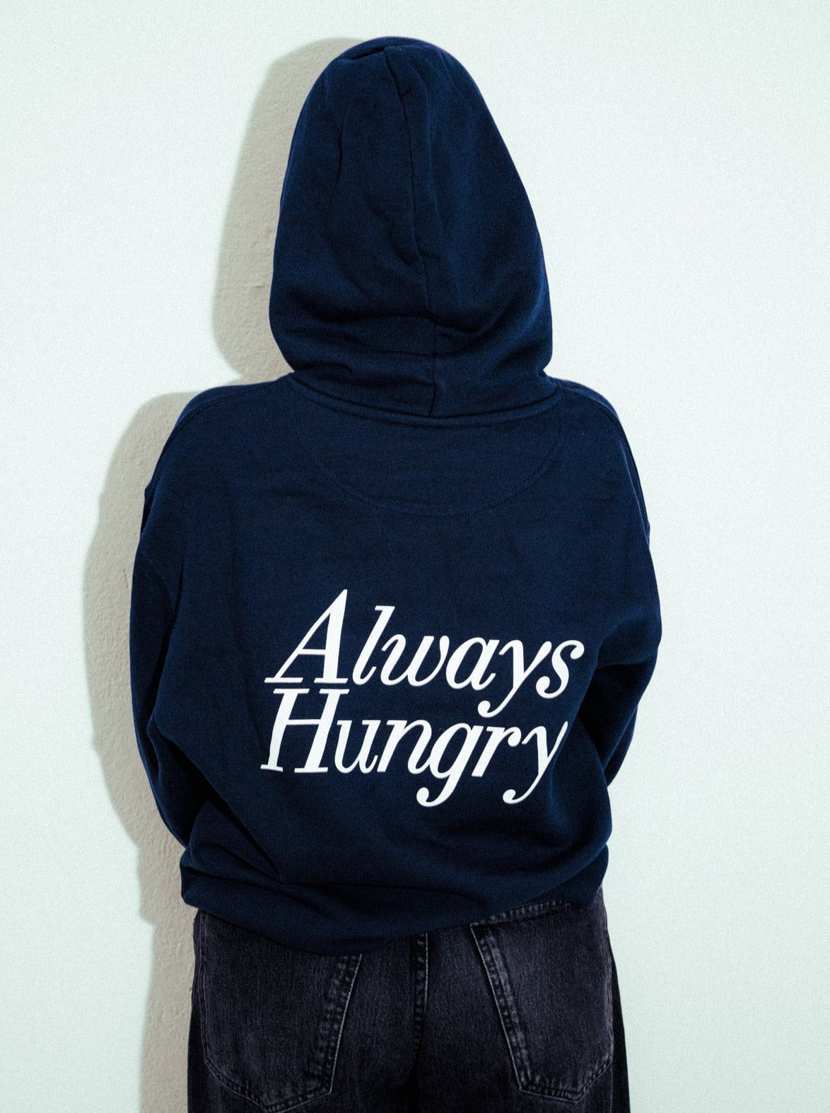 NEW FoG Always Hungry Hoodie Navy blue UNISEX Faces of Gastronomy 2024